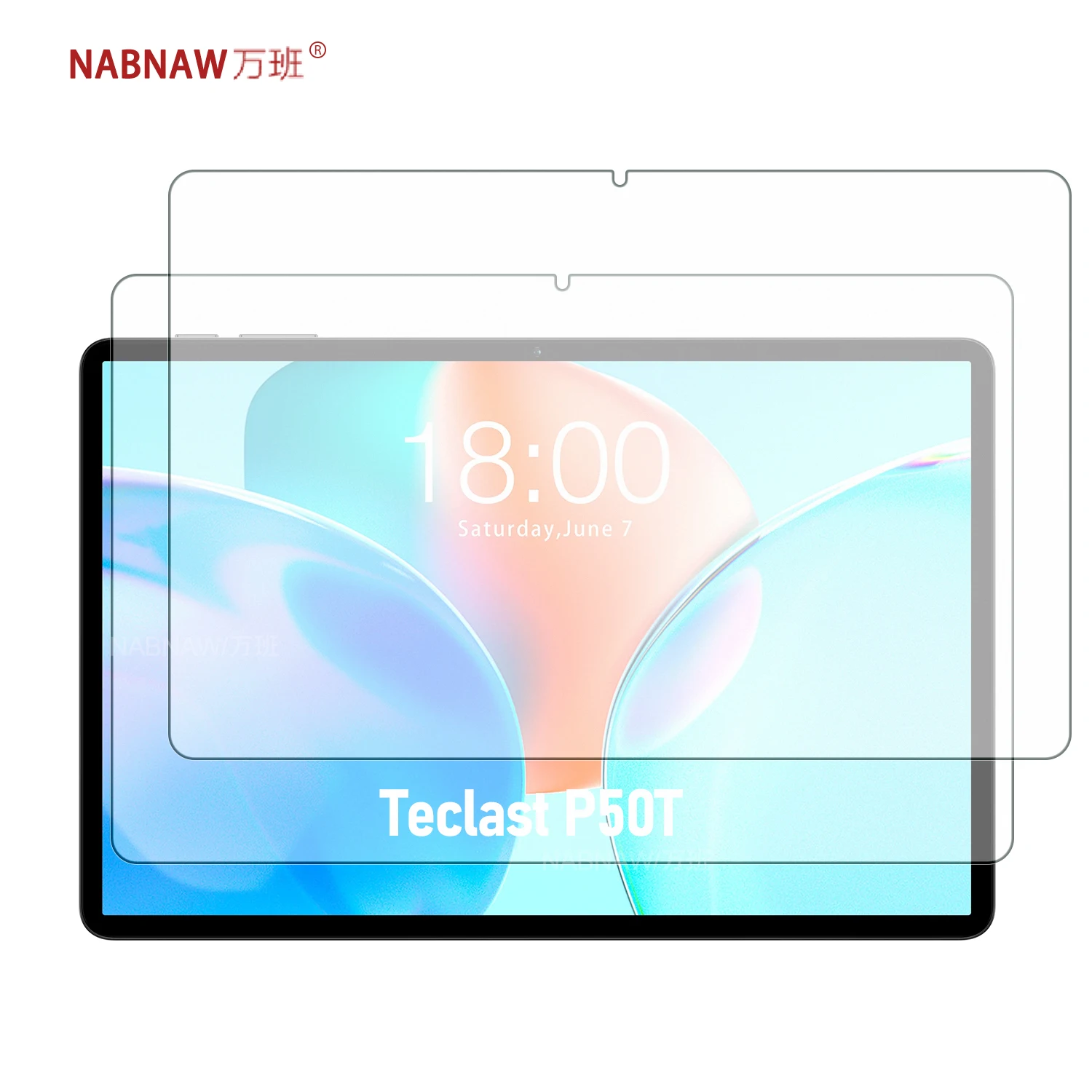 2er-Pack klares gehärtetes Glas für Teclast P50T 11 Zoll, kratzfester Displayschutz, einfach zu installieren
