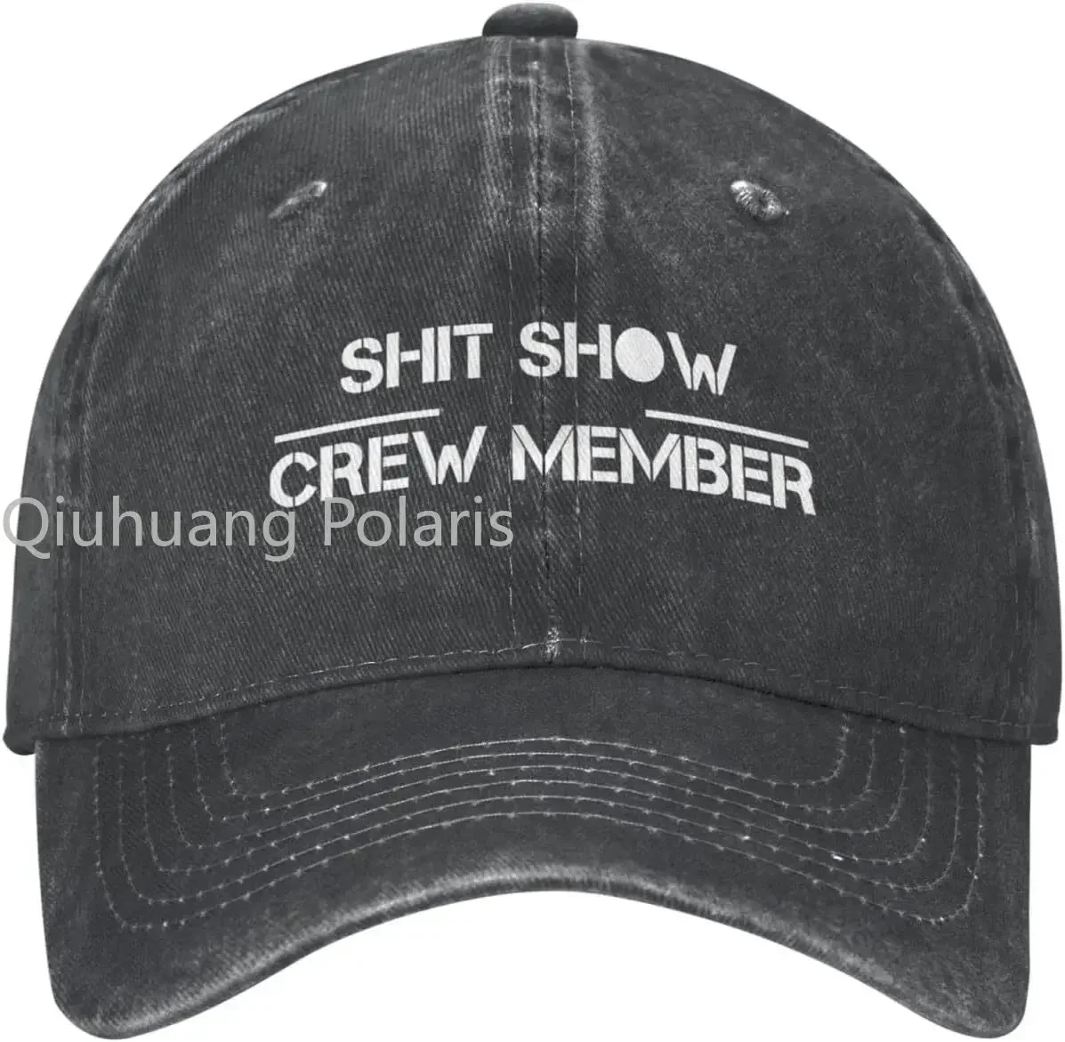 قبعة مضحكة من Shit Show Crew Member قبعة للرجال قبعات البيسبول قبعات الرسم