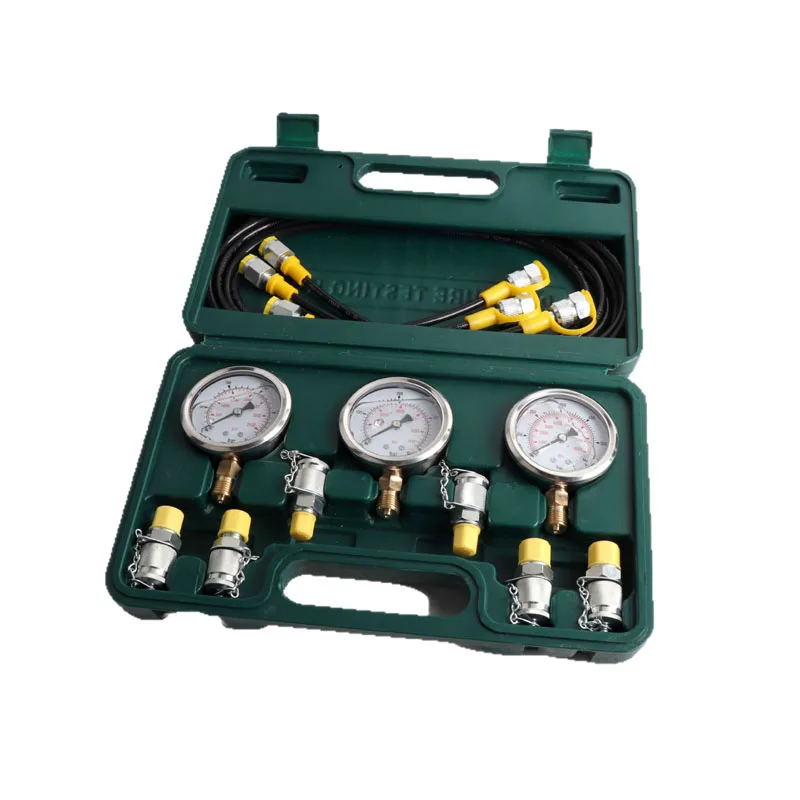 ‌Pressure Gauge Test Kit, Pressure Measuring Device, Hydraulic Pressure Gauge Box, Portable Tool box