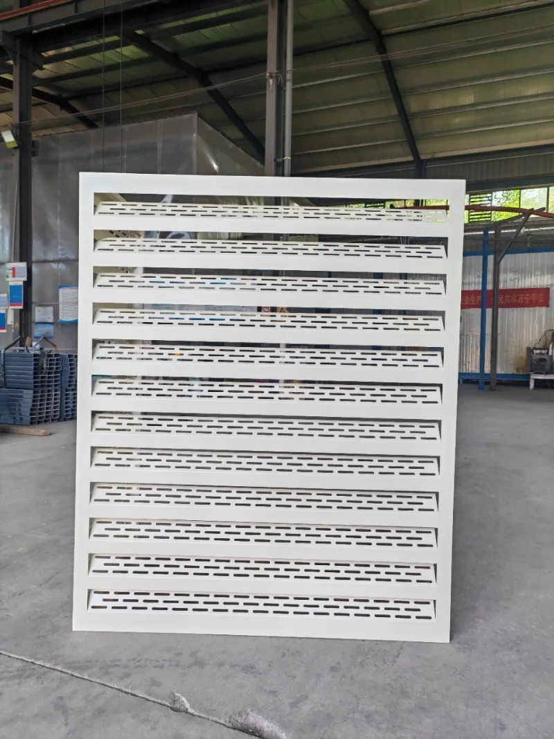 conditioning external unit cover punched aluminum alloy carved air conditioning cover air conditioning aluminum louver