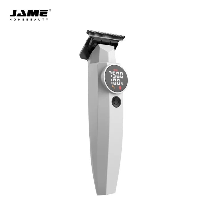 White Knight Hair Clipper with Digital Display - Precision Trimming, Stylish Design, Cordless & Rechargeable