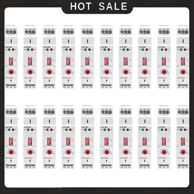 

24-часовая доставка 20X GEYA GRT8-EC 10A Двухфункциональное реле таймера включения или выключения Реле задержки AC230V Реле времени