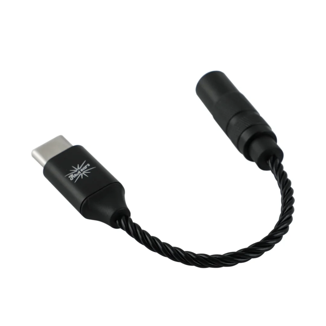 

Адаптер-кабель Kiwi Ears AD1 USB-C на Aux IEM (Type-C на 3,5 мм) с чипом KT02H20 для наушников и DAC