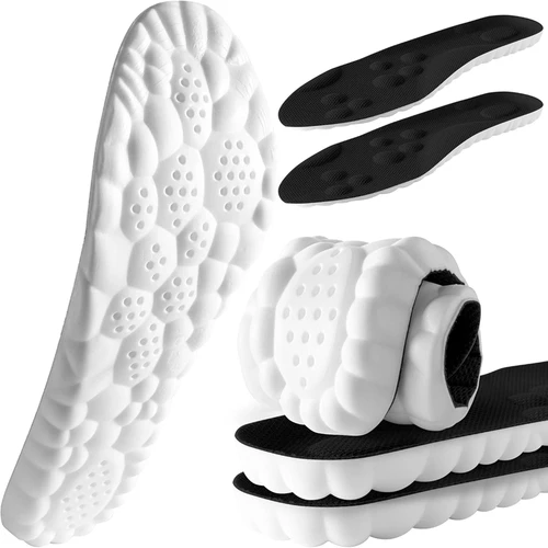 Imagen 1 del producto Plantillas 4D Cloud para Hombre y Mujer, Plantillas de Espuma Viscoelástica Suave con Absorción de Impactos para Zapatos, Botas y Zapatillas Deportivas, 1 Par/3 Pares/5 Pares/8 Pares