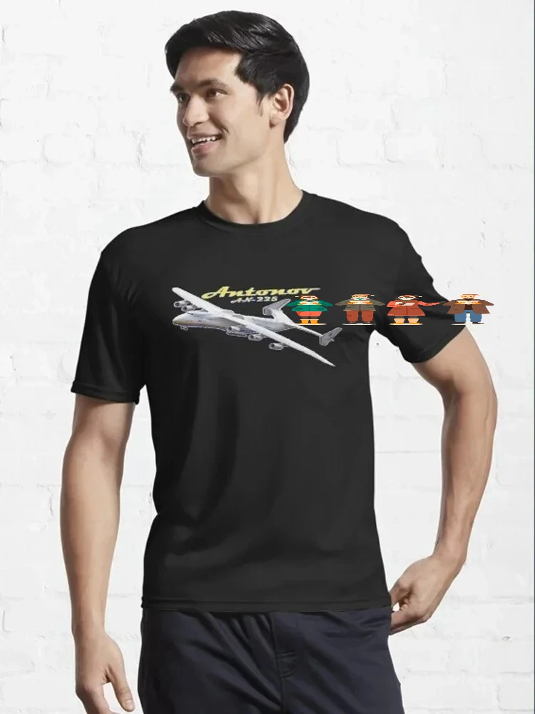Antonov AN 225 Mriya Jet Cargo Aircraft T-Shirt 100% Cotton O-Neck Short Sleeve Summer Casual Mens T-shirt Size S-3XL