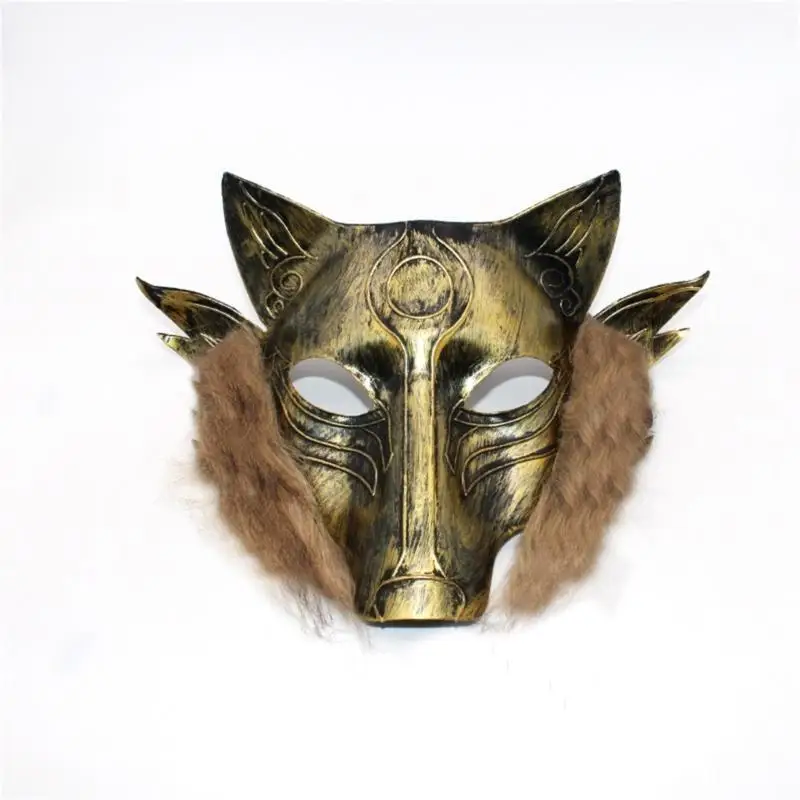 Masque d'Halloween 652F pour adultes, masque crâne effrayant, masque loup d'Halloween pour hommes/femmes