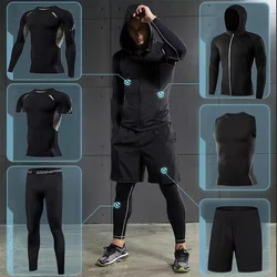 Set Running Son Gym Sports Dress Man Sports Dress Sports Training Dress Jogging Fitness Sports Dress Pakaian Olahraga Kompresi