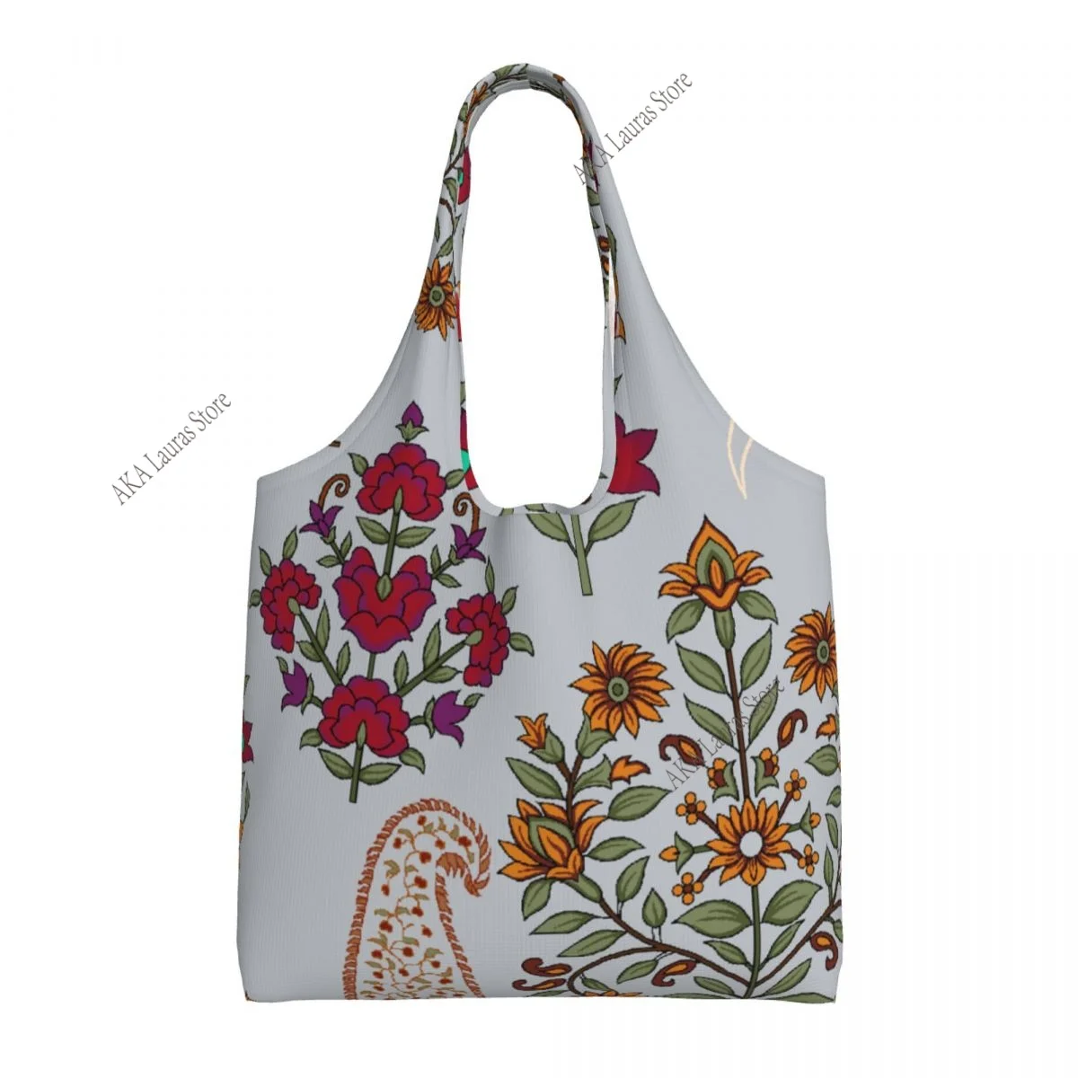 Shopping Bags Women Portable Funny William Morris Compton Floral Art Nouveau Pattern Big Capacity Grocery Shopper Tote Bags