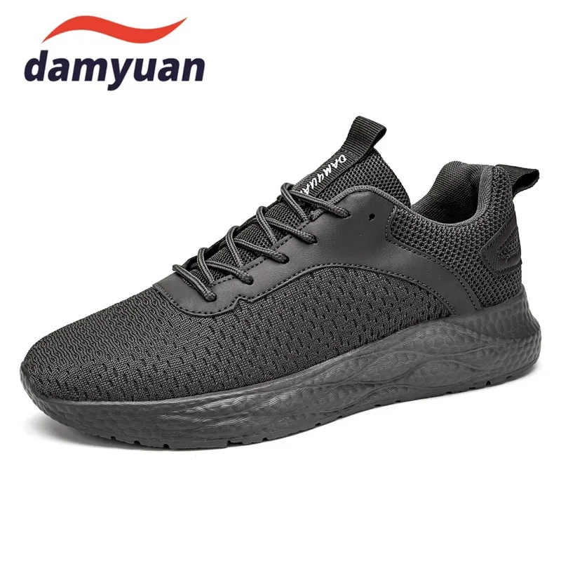 Men\'s Sneakers for Running Walking Outdoor Autumn Sports Casual Shoes Unisex Mesh Shoe Women Summer Light Soft Plus Size 46