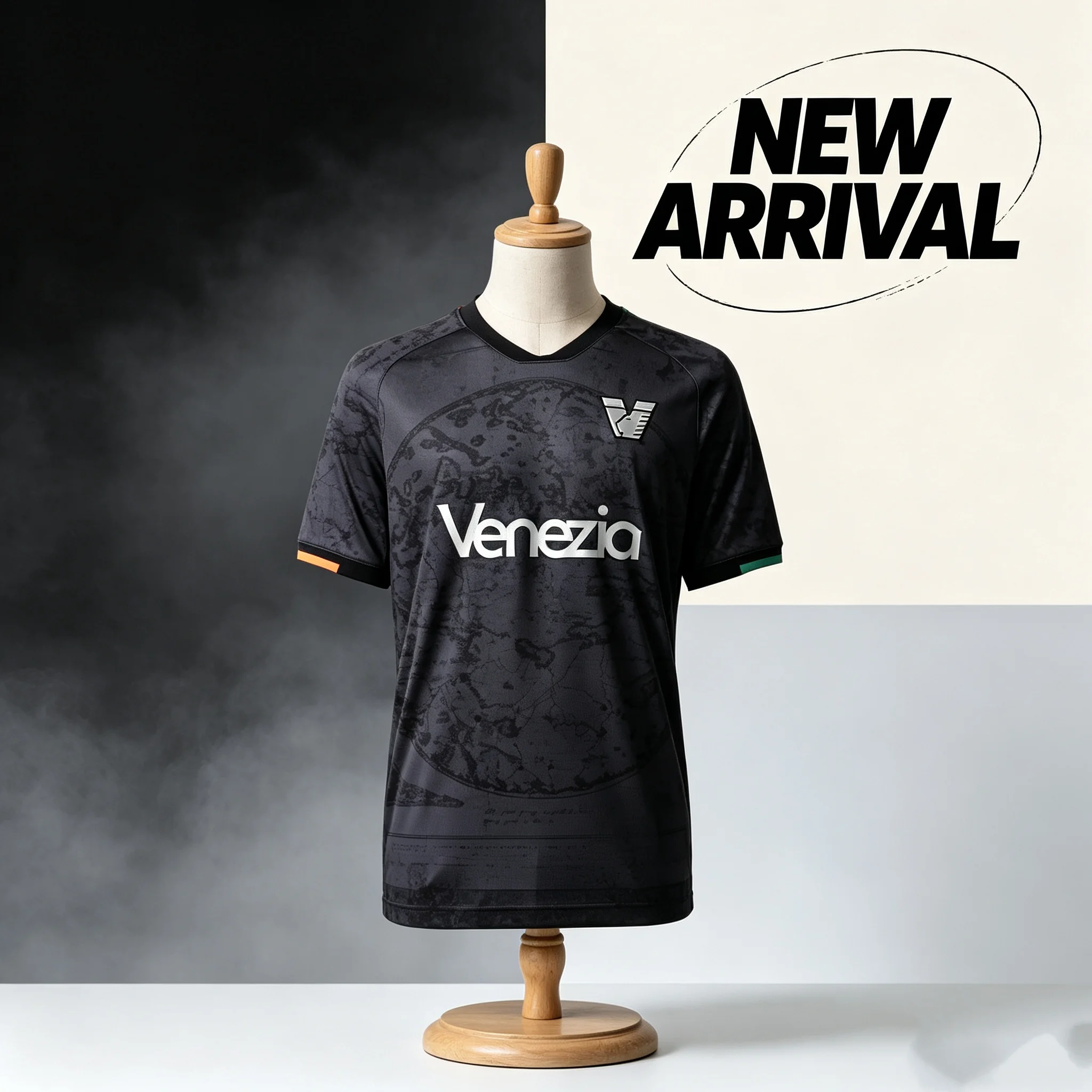 Herren Italien Venezia FC Fußballtrikot, Kurzarm, Erwachsenen-Fanversion, Spiel- und Trainingsuniform, Sportbekleidung, modische Streetwear – Detail 1