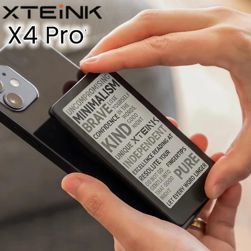 XTEINK X4 Pro E-ink Screen Reader with Home Key Touchscreen Touch Front Light Eye Protection Pocket Portable X4pro E-book Reader