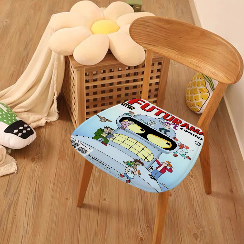 Cartoon F-Futurama Modern Minimalist Style Seat Pad Household Cushion Soft Plush Chair Mat Winter Office Bar Sofa Decor Tatami