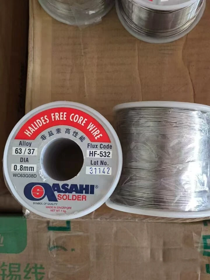 10meters Imported QASAHI low-temperature soldering wire 63Sn37Pb Wire diameter 0.8mm 1.2mm Performance comparable to Kester