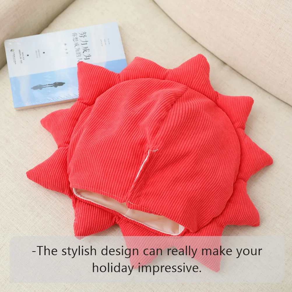 1 قطعة قبعة عباد الشمس تصميم أنيق على شكل رأس الأسد زي إبداعي دعامة لحفلة الهالوين ملحقات صور قبعة كرتونية عباد الشمس