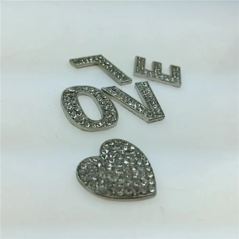 

5pcs for Car Crystal Digital Car Stickers Metal Alphabet Stickers Personalized Tail Plate ABCDEFGHIK