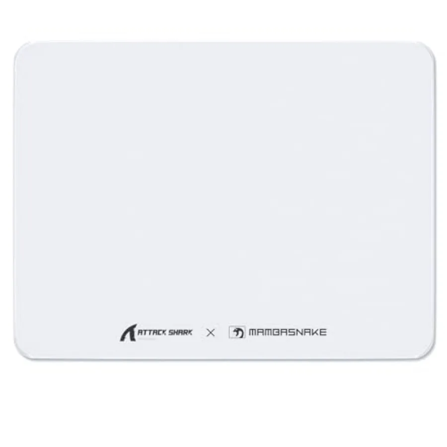 CM05SE Tempered Glass Mouse Pad, 9H Hardness Anti-Scratch, Nano Etched Ultra-Smooth Surface, Non-Slip PU Base, High Accuracy, F