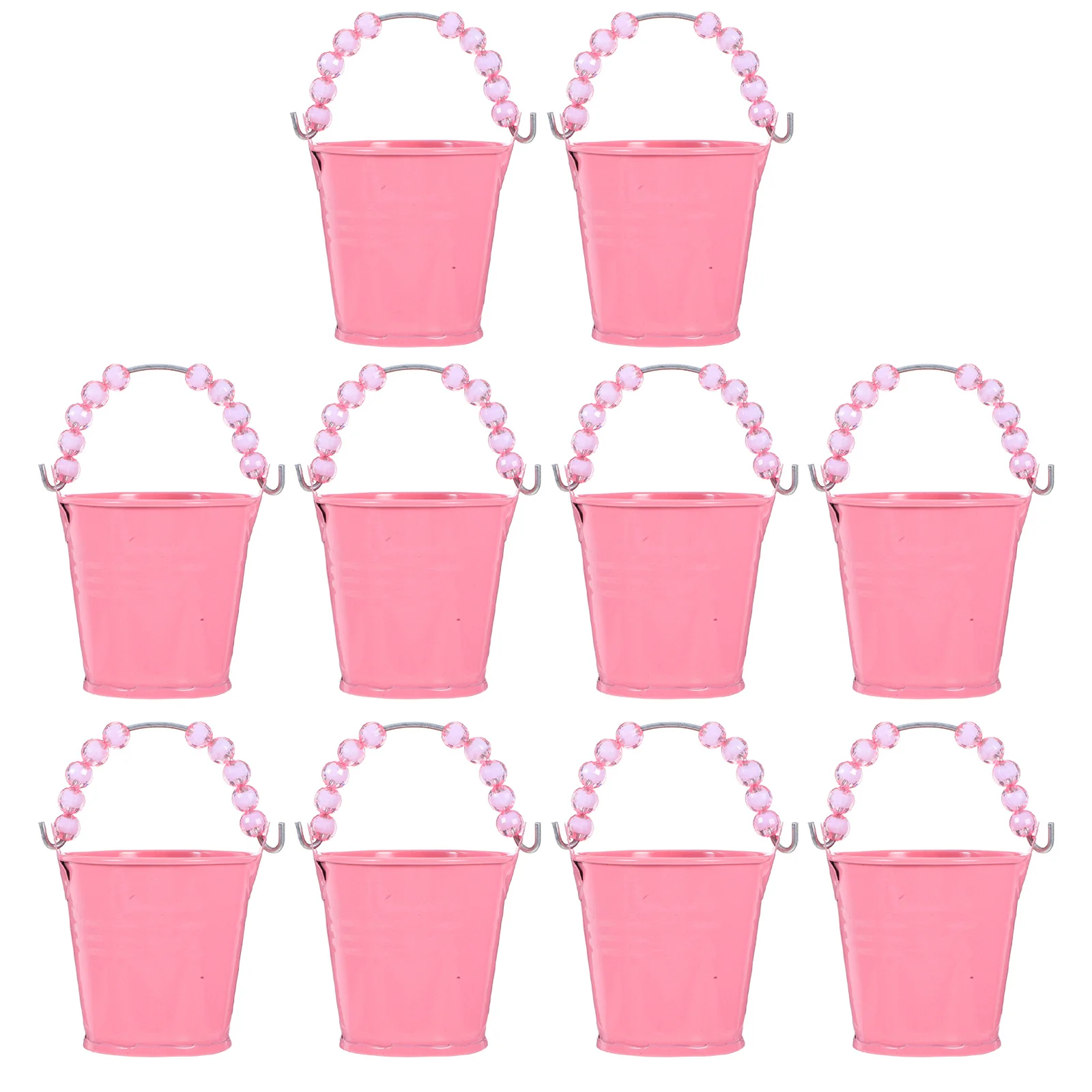 

6pcs Candy Colored Mini Iron Buckets Small Metal Tin Pails For Party Favors Kids Gift Container Plant Pot Craft