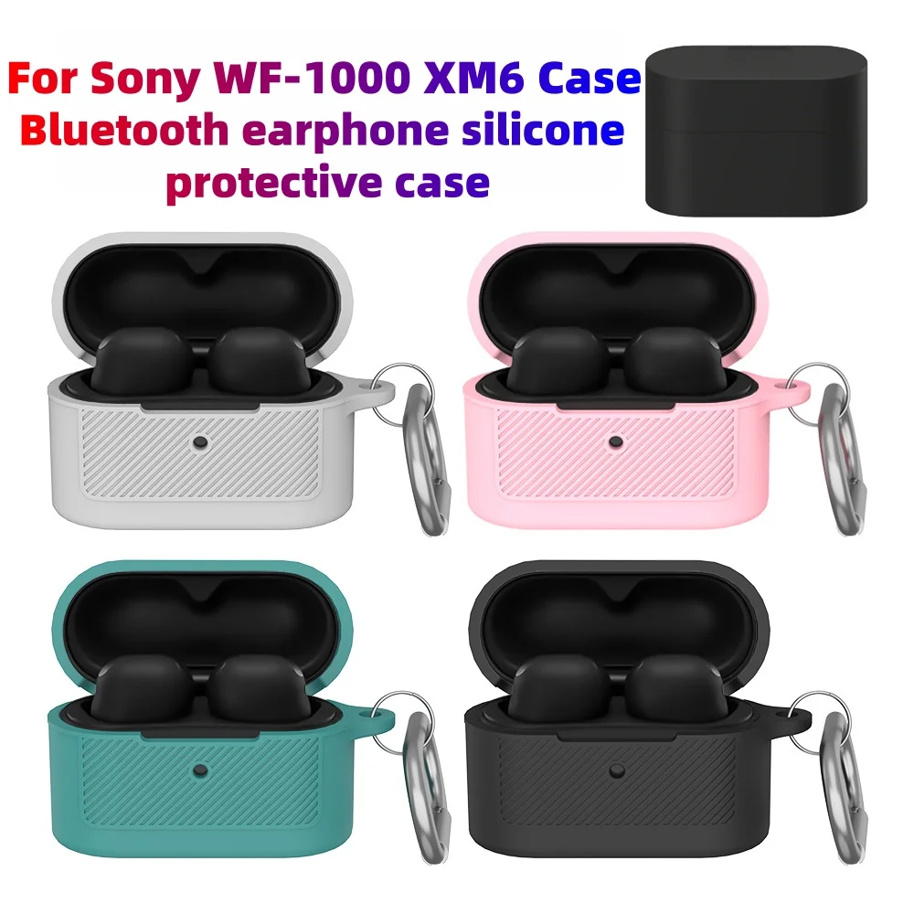 Nuevas fundas de diseño de silicona suave para Sony WF-1000XM6 (2026), funda protectora simple de color sólido para Sony WF-1000XM6