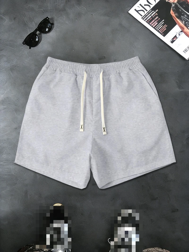 

Men's Summer Drawstring Waist Printed Shorts, Versatile Casual Outdoor Travel Sports Shorts