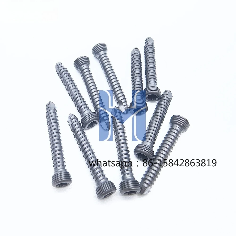 1.5mm Titanium Locking Screws, Cap Lock Screw,Veterinary Orthopedics Implants,Surgical Instruments,Pet Products,Dog Accessories
