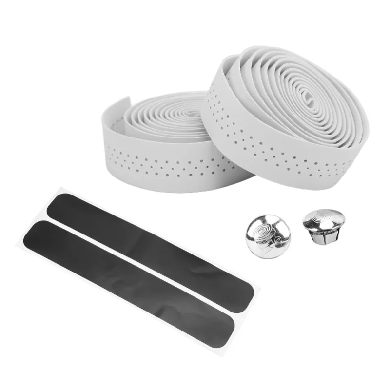 

1 пара водонепроницаемых лент на руль велосипеда, противоскользящая лента из искусственной кожи, лента на руль дорожного автомобиля, белая