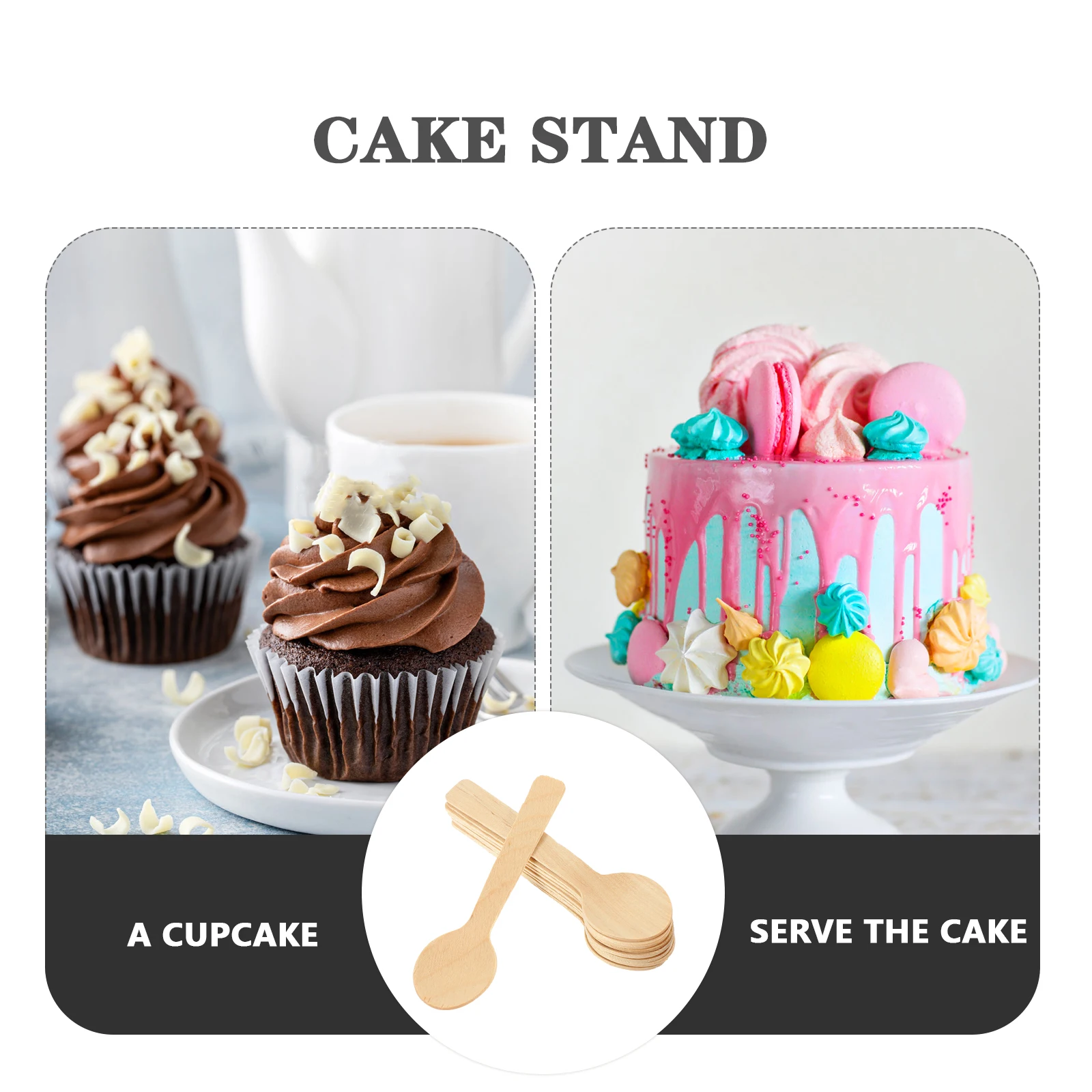 

100 Pcs Disposable Bamboo Spoons Ice Cream Cake Dessert Yogurt Mini Spoon Tasting Mixing Wooden Cutlery Eco Friendly Teaching