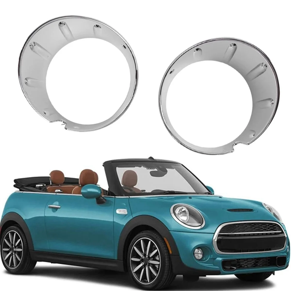 51117248792 Right Front Bumper Fog Light Ring Cover for BMW MINI R56 2009-2013 Fog Light