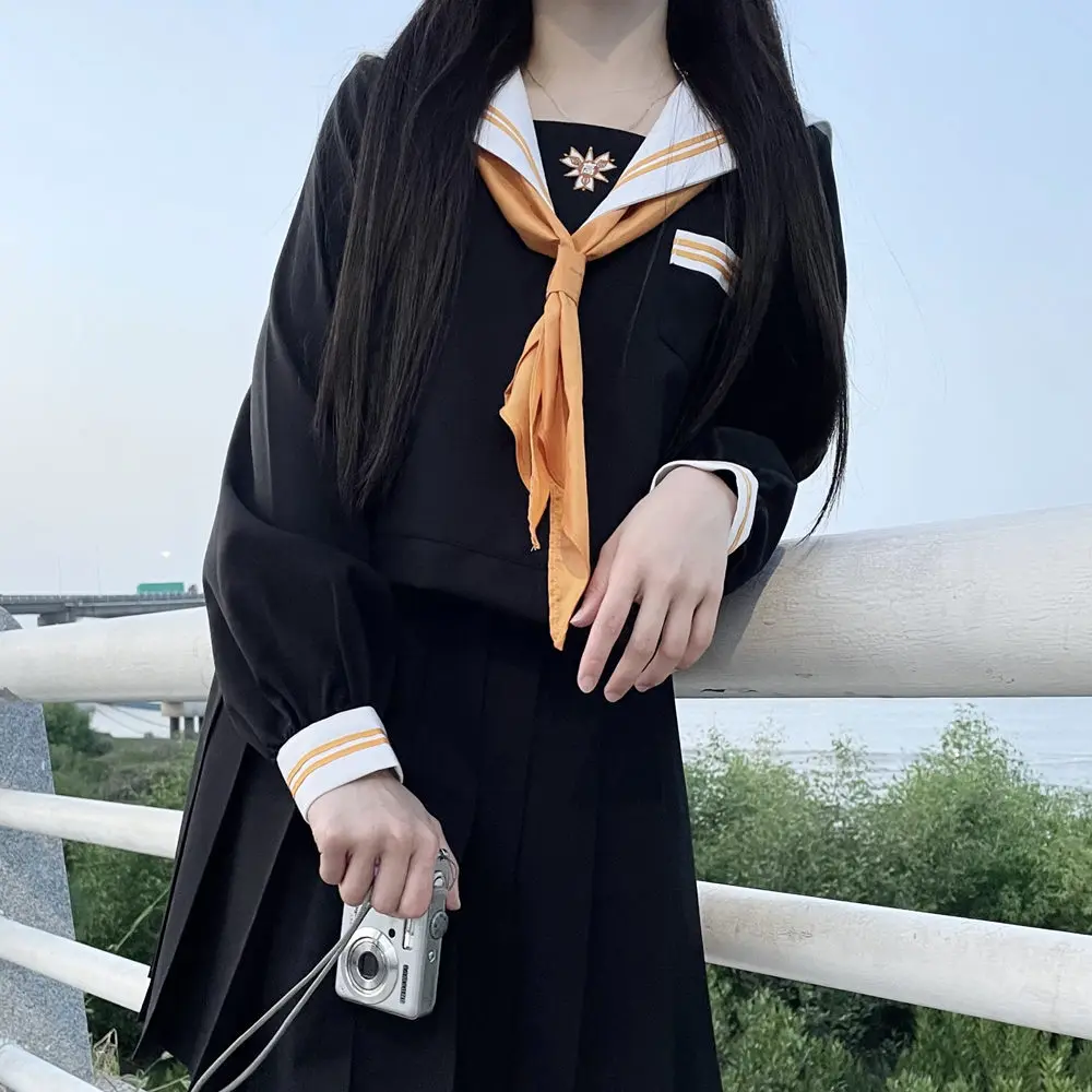 Uniforme JK de Escuela Japonesa para estudiantes de secundaria, Falda plisada de graduación, trajes de marinero de animadoras coreanas, disfraz de Cosplay