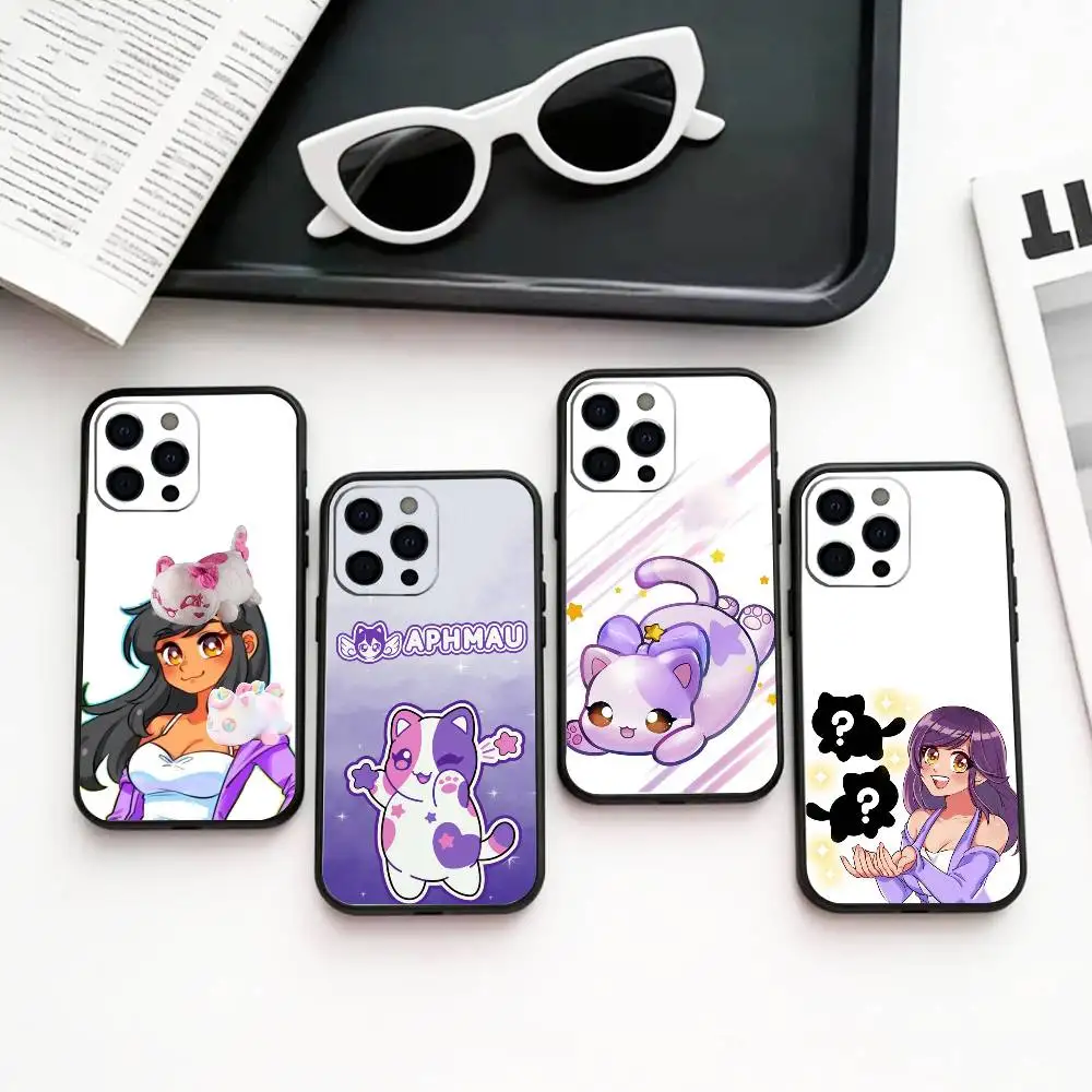A-Aphmau Meow Anime Cats Phone Case Silicone Soft For IPhone 17 16 15 14 13 12 11 X XR Plus Pro Max Plus