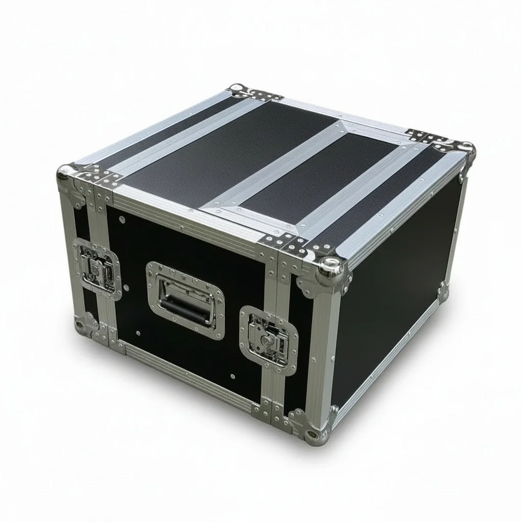

Кейс-кофр 4U, сверхпрочный алюминиевый фанерный кейс ATA для транспортировки Sennheiser G3, Novastar VX600, VX1000, микшеров, микрофонов
