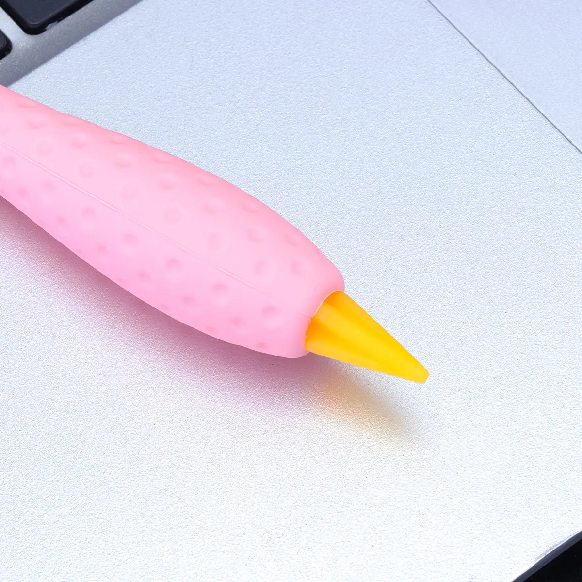 

Розовый силиконовый чехол для стилуса, защитный чехол, эргономичный держатель, уменьшает давление на пальцы, без пыли, прочный чехол для стилуса