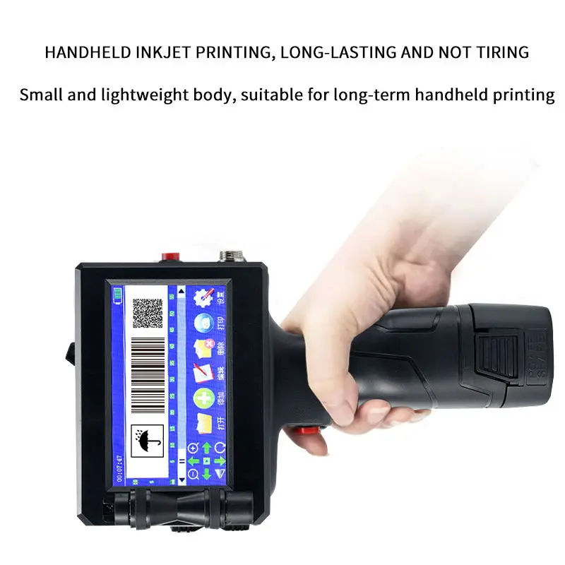 12.7mm Handheld Inkjet Printer Machine for Clothes Textile T-shirt Logo Pattern Text Printing Provided Automatic 600DPI