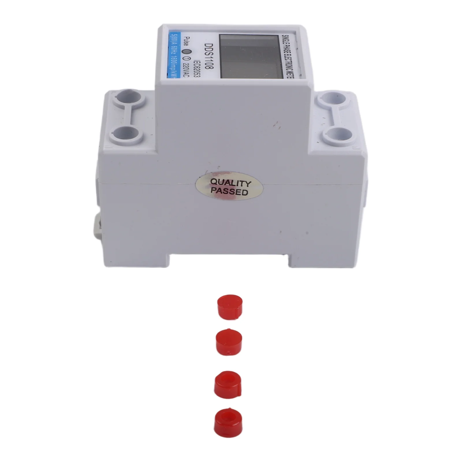 AC220V 80A Single Phase Energy Meter DDS1108 with LCD Display 2P Featuring Non Volatile Memory for Accurate Energy Recording