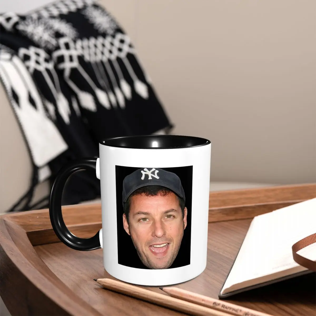 The Face Meme Adam Sandler Smile Amazing Poster Mug Funny Ceramic Coffee Cups Tea Mugs Milk Cup Drinkware Gift for Friends