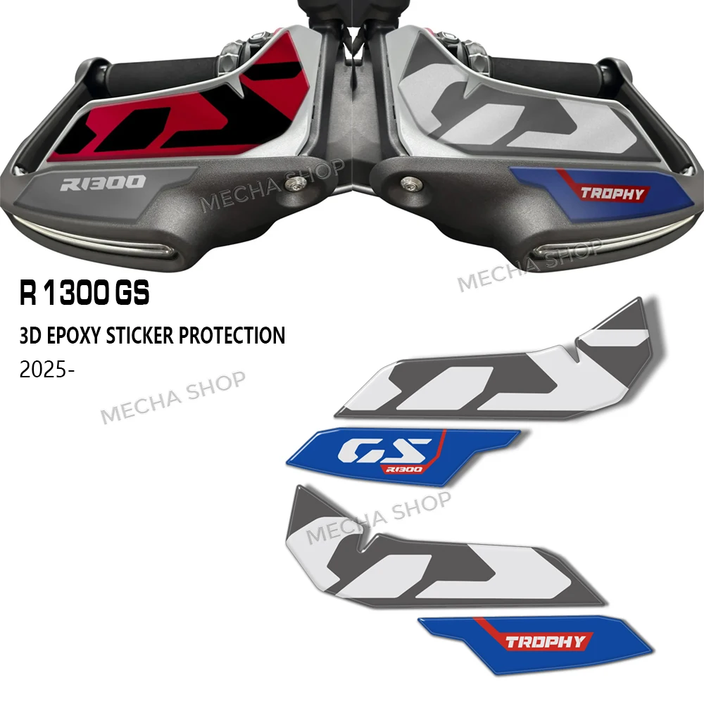For R1300GS R 1300 GS 2025 GS1300 2026 Motorcycle Accessories 3D Epoxy Resin Stickers Handguard Protect Kit
