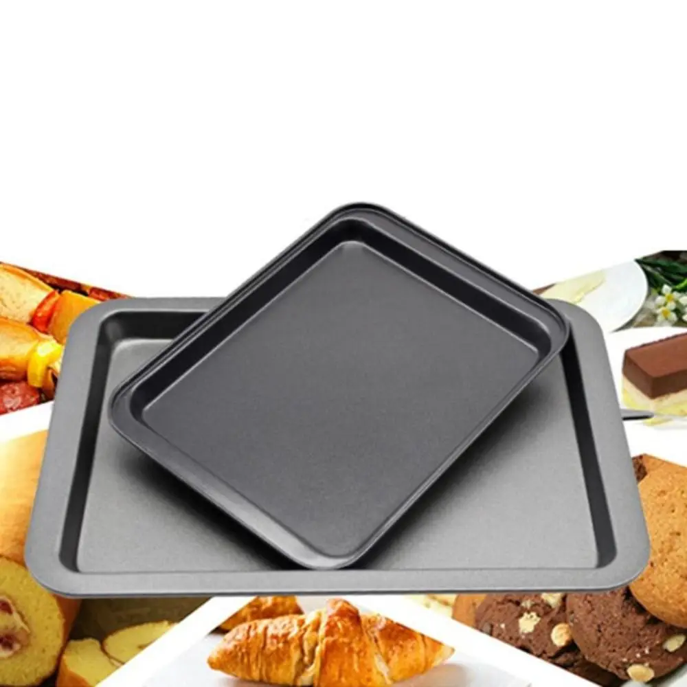 Leicht zu reinigende rechteckige Backform, antihaftbeschichtet, DIY-Backen für die Küche, Backblech, hohe Temperaturbeständigkeit, Backen aus Kohlenstoffstahl