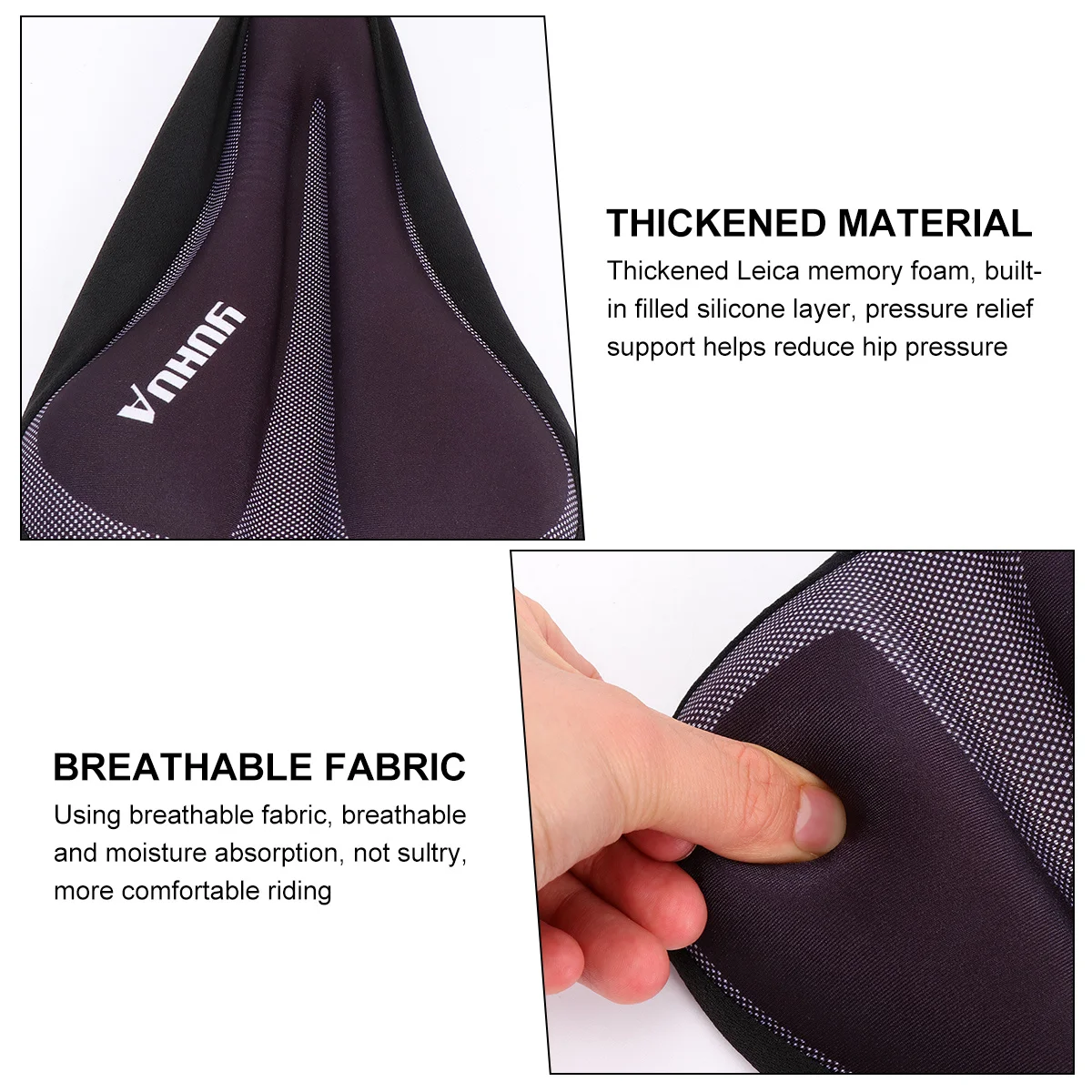 

1pc 3D Anti-Slip Bike Saddle Seat Cushion Comfortable Ergonomic Cycling Seat Pad For Road Mountain Bike Shockproof Breathable