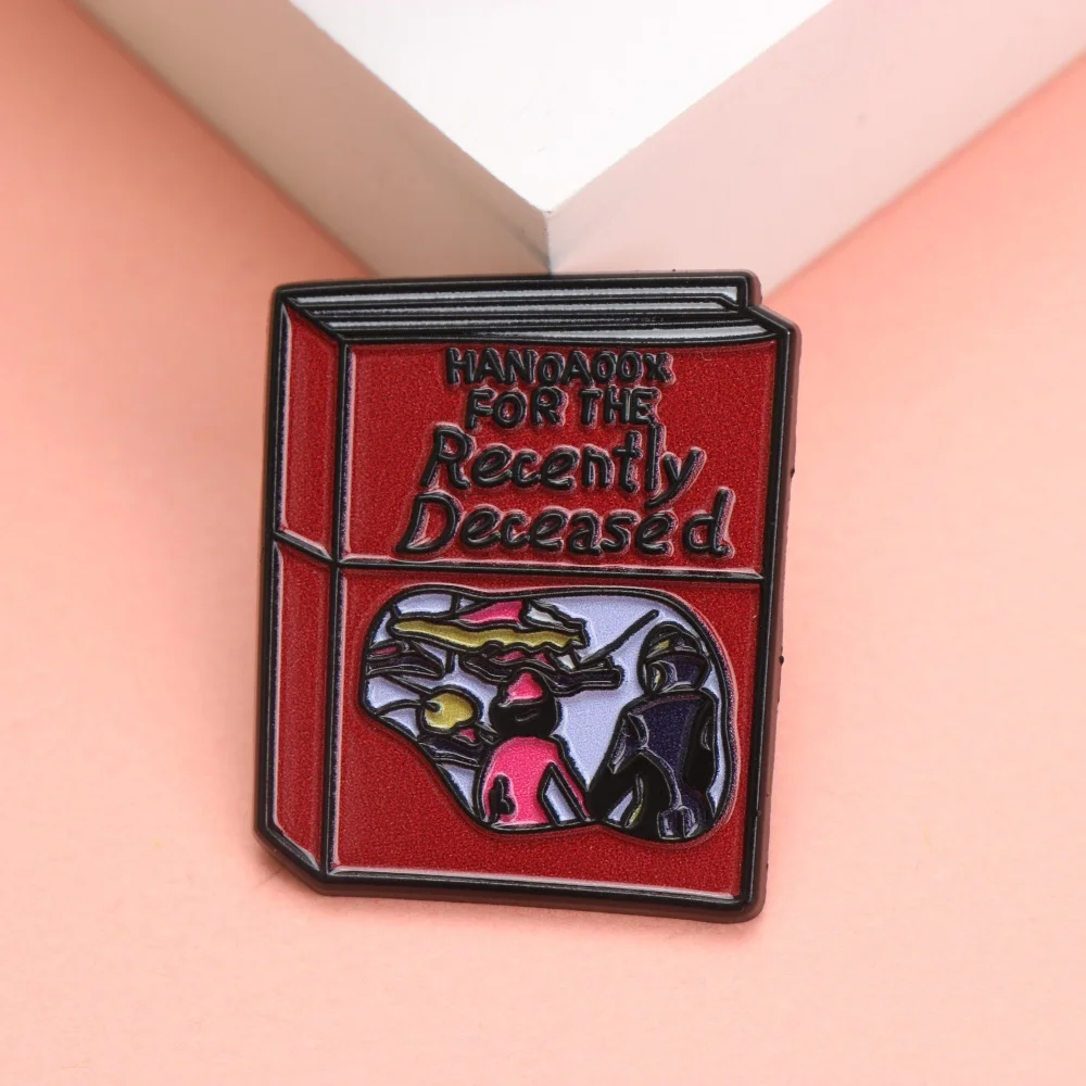 Handbook for the Recently Deceased Enamel Pin - Cartoon Punk Style Lapel Badge for Backpack DIY Gift