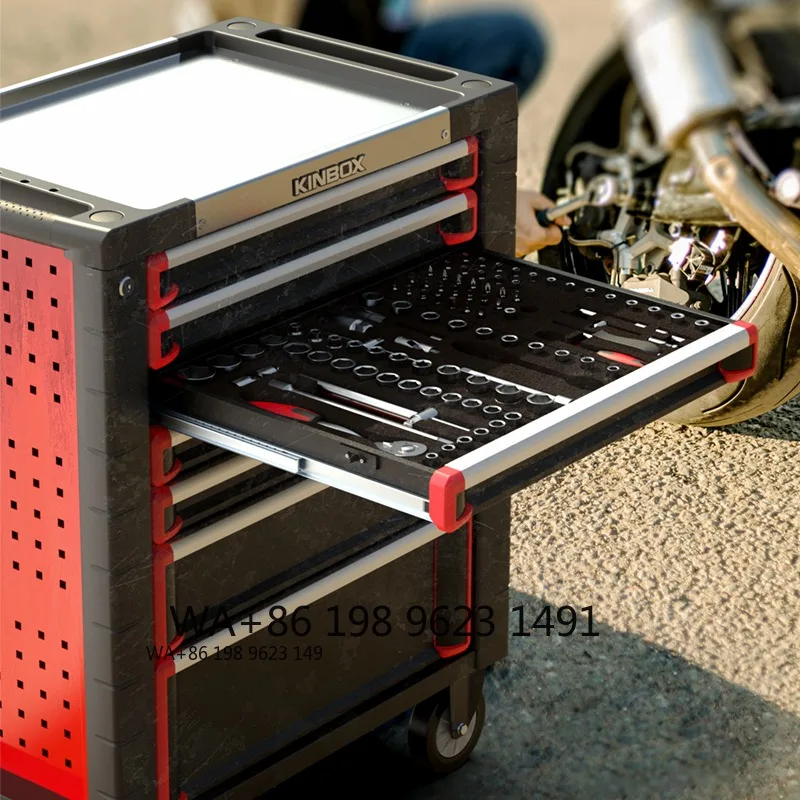 Ningbo Origin 7-Drawer Anti-Theft Rolling Tool Cabinet Metal Tool Cart with Handle Wheels for Garage Organizing & Tool Storage