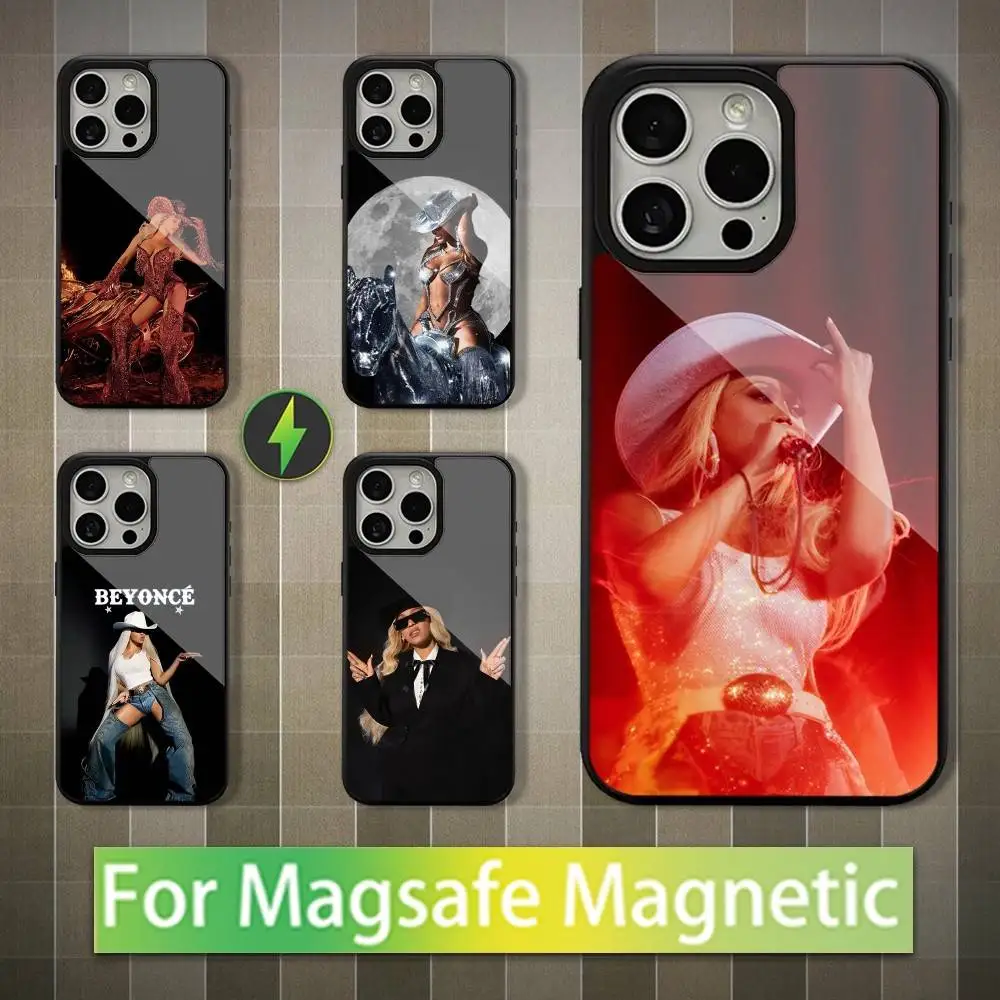 

Hot B-Beyonce Singer Phone Case For iPhone 16,15,14,13,12,11,Pro,Max,Plus,Mini,Magsafe,Magnetic Wireless Charging Case
