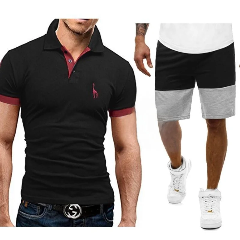 

Men's Summer Embroidered T-irt Long Sve High Collar Ultra Slim Fit Stitch Detailing Casual Top for Spring 2025