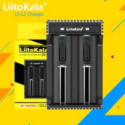 LiitoKala Lii-L2 18650 baterii ładowarka do 3.7V 26650 21700 20700 20650 18500 18490 18350 CR123A do ponownego ładowania z ładowarką