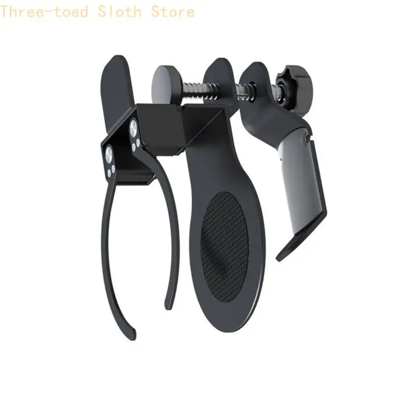 Desk Mount Aluminum Cup Organizers Underdesk Headphone Stand Hanger Full Circles E74A - view 4