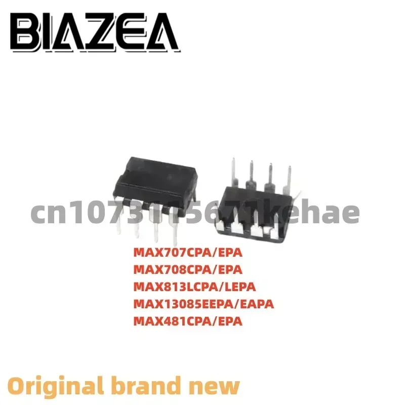 10piece  MAX707CPA/EPA MAX708CPA/EPA MAX813LCPA/LEPA MAX13085EEPA/EAPA MAX481CPA/EPA   DIP-8