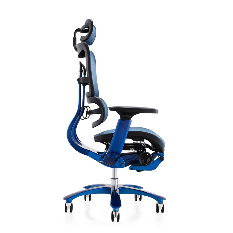JNS-809L High Quality Blue Sport Racing Ergonomic Gaming Chair With Foot Rest