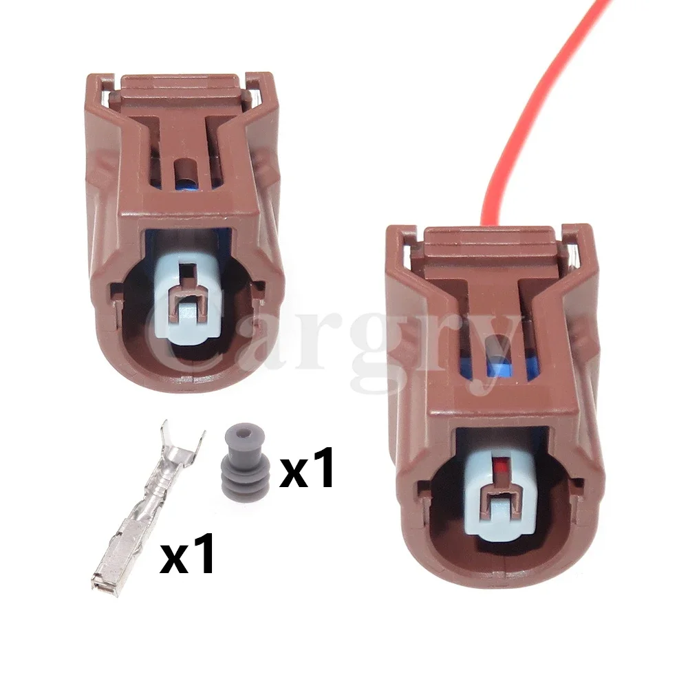 

1 комплект, 1P 6189-7197, автомобильная розетка для датчика кислорода с клеммой и резиновыми уплотнениями, автоматический провод переменного тока в сборе, водонепроницаемый разъем для Honda