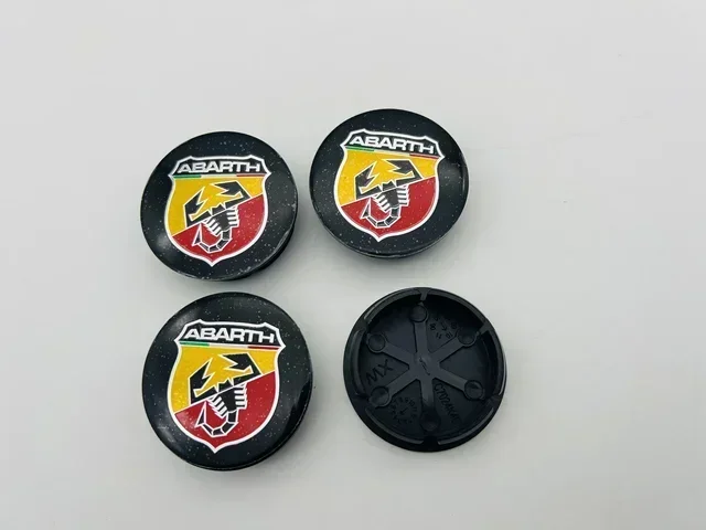 4 sztuki 50 mm dla Scorpion Abarth 5CC 1100 500 Alloy Auto Wheel Rim Center Cap Cover Hub Dust-proof Covers Car Styling 4 sztuki