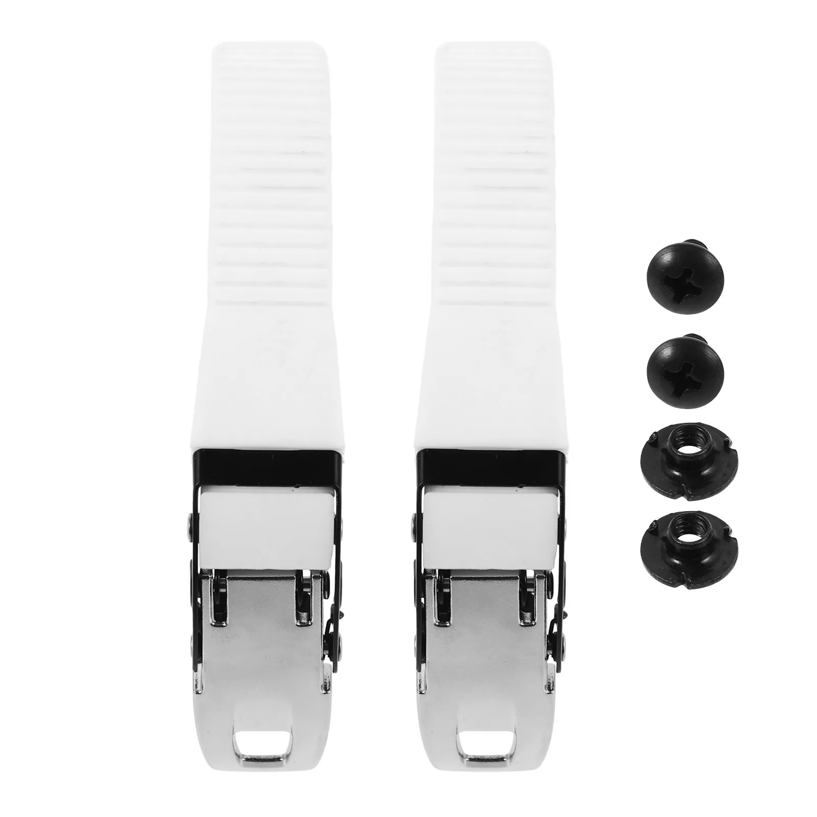 

1Pair Replaceable Roller Skate Buckle Strap Strong PVC Material Adjustable Buckle Design Prevents Slipping Skating Shoes Fixing