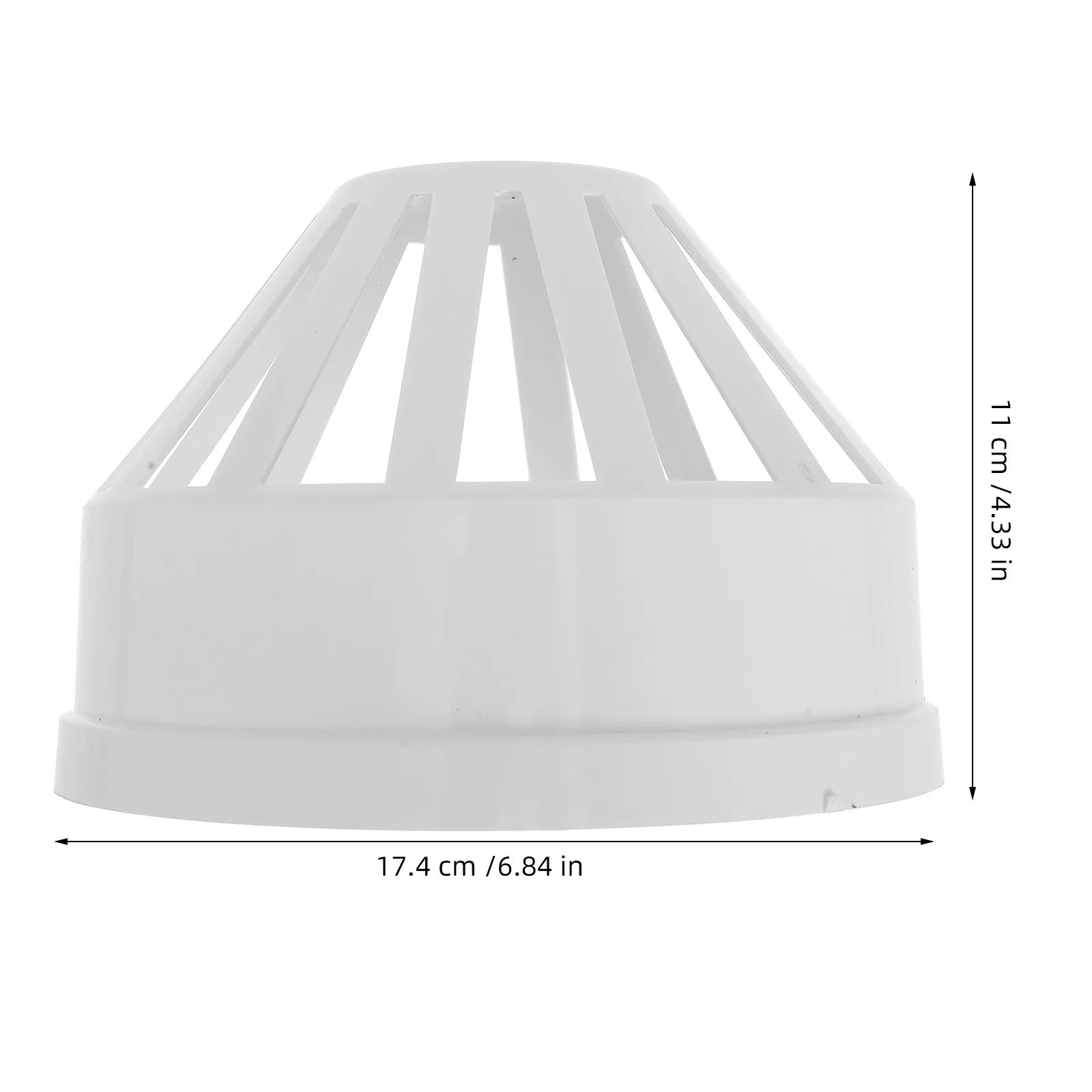 Heavy-Duty PVC Chimney Vent Cap Outdoor Exhaust Air Vent Cover Rainproof Ventilation Efficient Easy Install Reusable Chimney