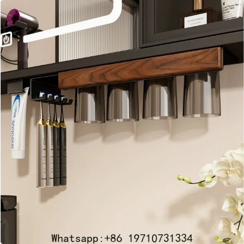 magnetic-toothbrush-rack-wall-hanging-toilet-bathroom-mirror-toothbrush-mouthwash-cup-storage-rack